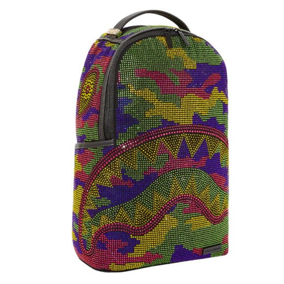 Sprayground “Trinity Inverted Reality” Backpack – 18″ Multicolor Crystals – NWT - Picture 3 of 9